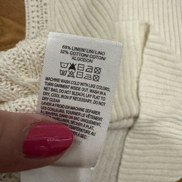 Off White Knit Tank Top - Picture 4 of 4